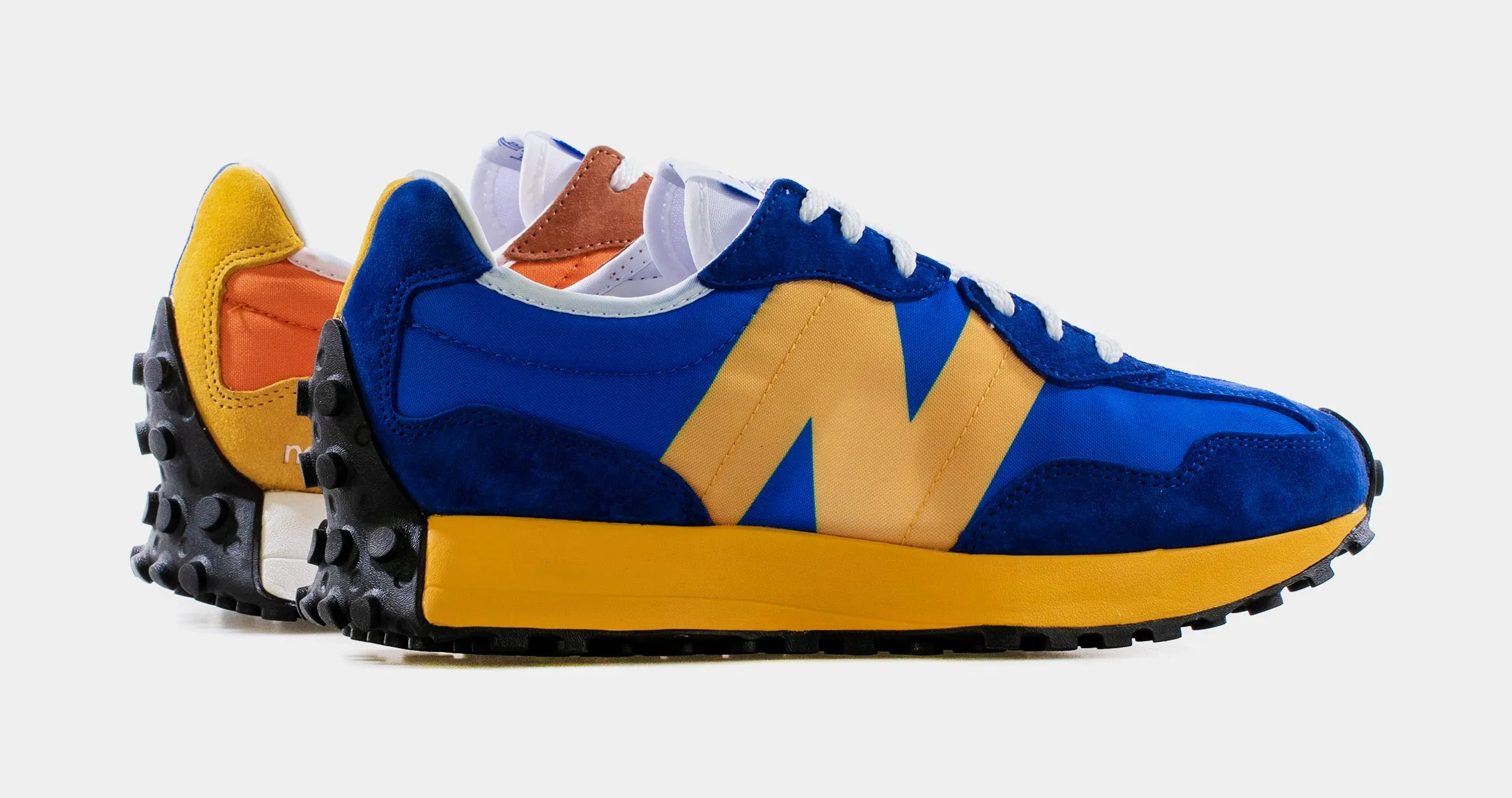 327 Mens Lifestyle Shoe (Blue/Yellow)