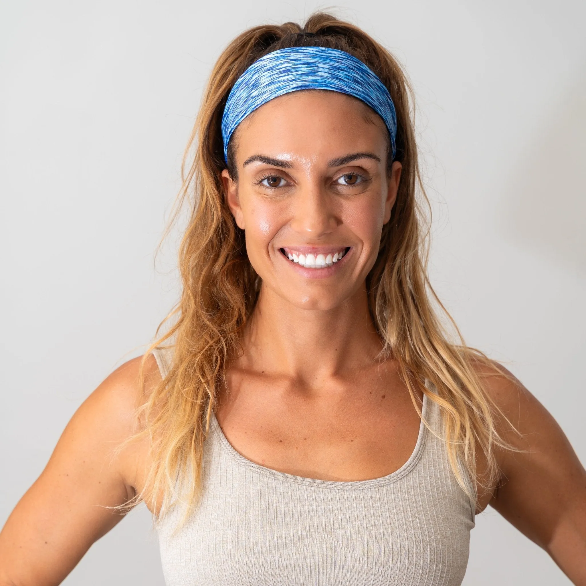 Adjustable No Slip Mesh Sport Headbands - 3 Pack