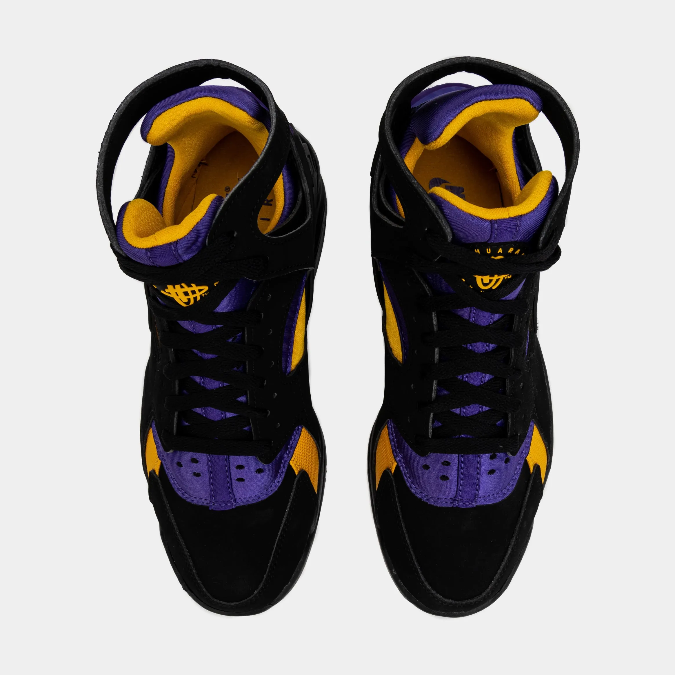 Air Flight Huarache Mens Basketball Shoes (Black/Purple)