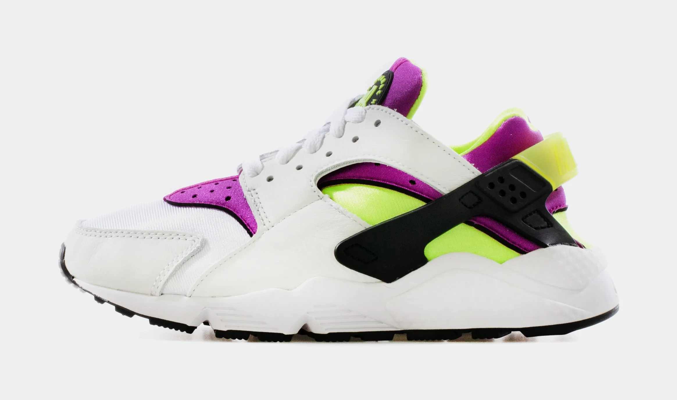 Air Huarache Womens Lifestyle Shoe (White/Magenta/Black/Neon Yellow)