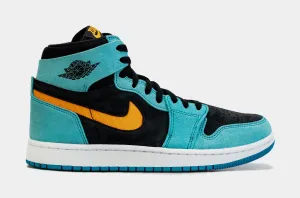 Air Jordan 1 Retro High Zoom CMFT 2 Bleached Aqua Mens Lifestyle Shoes (Blue/Black) Free Shipping