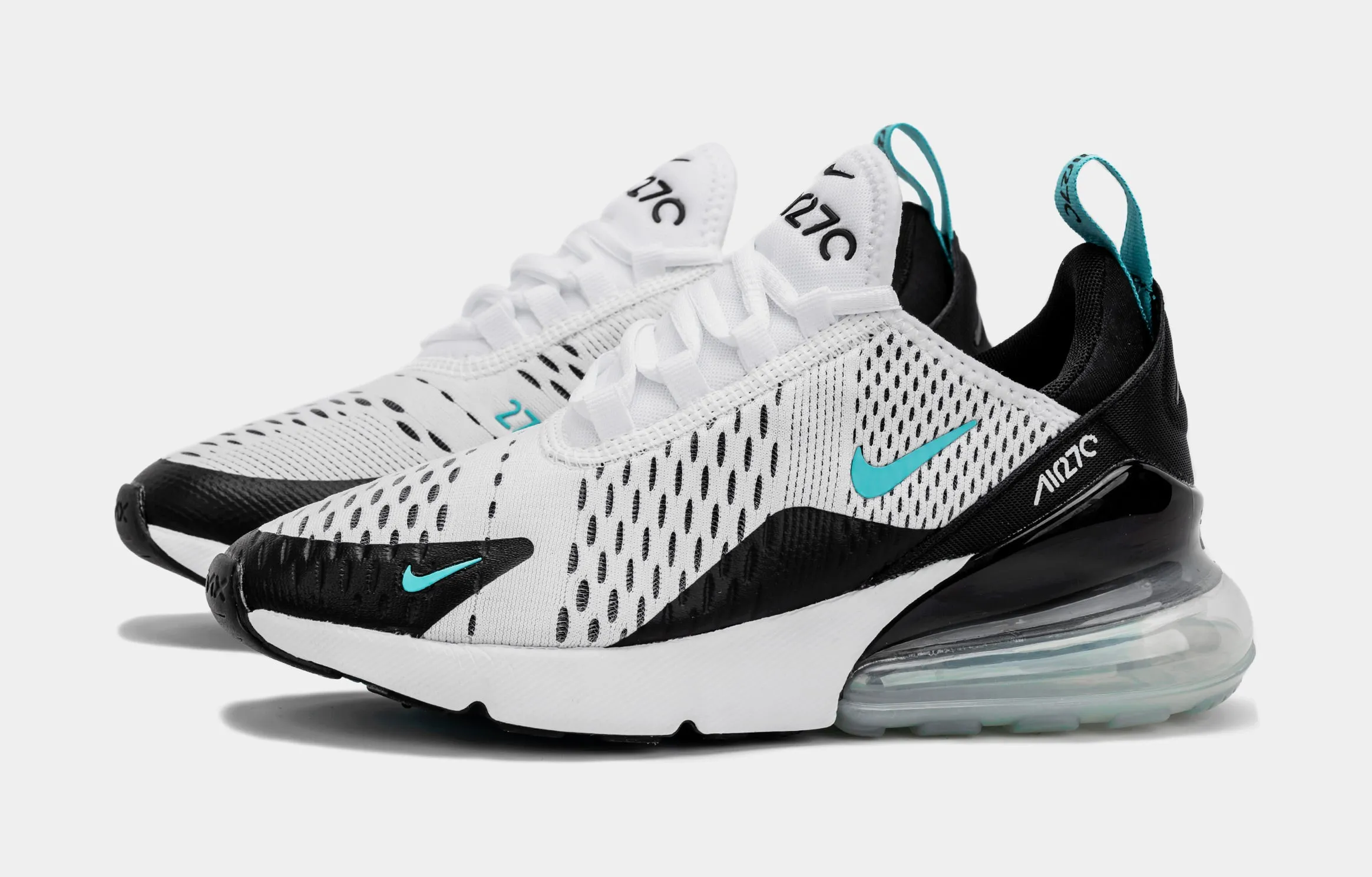 Air Max 270 Womens Running Shoes (White/Black)