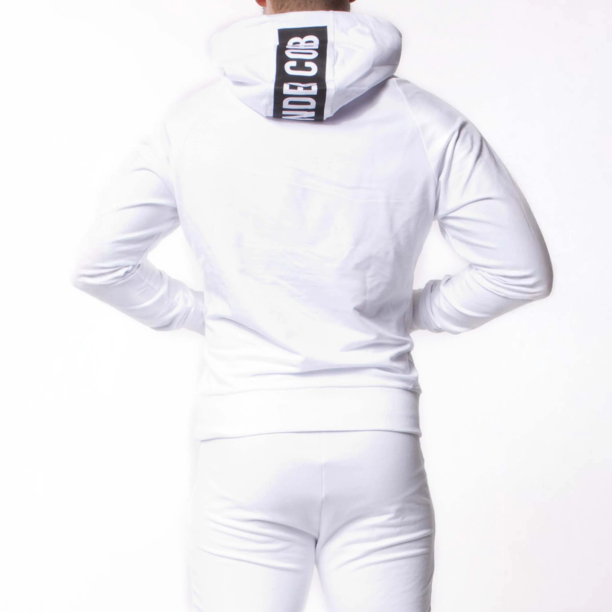 Alexander Cobb Zipper Hoody White