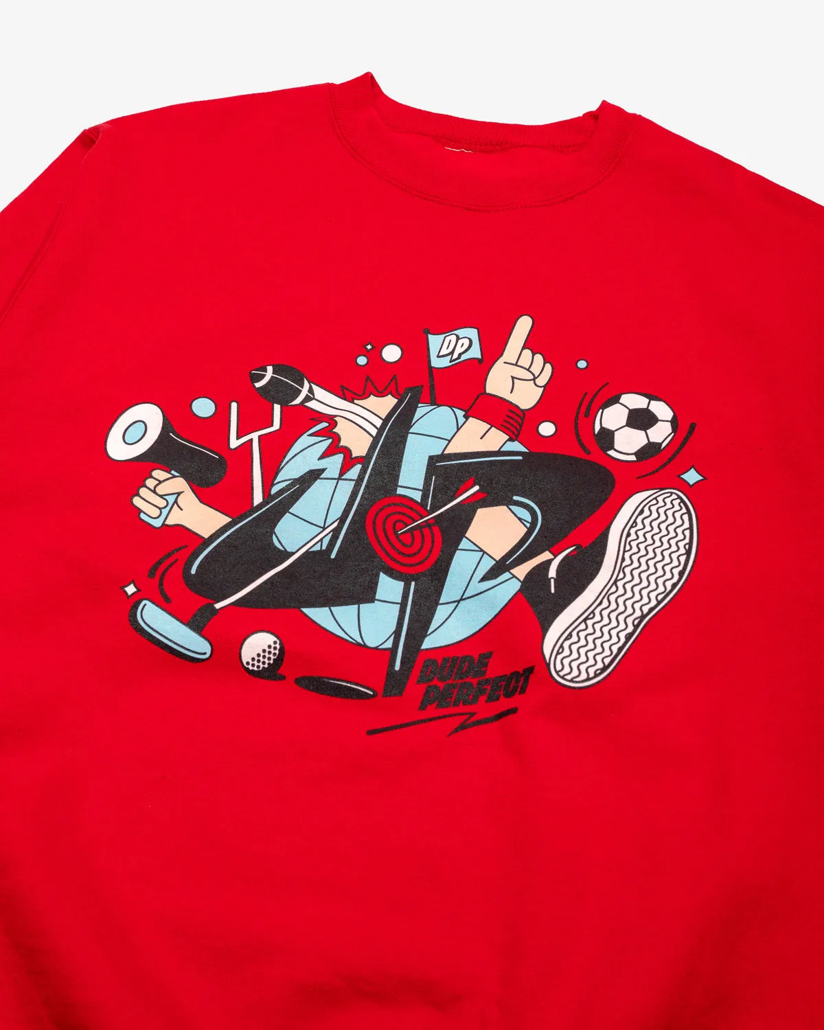 All Sports Battle Crewneck Sweatshirt (Red)