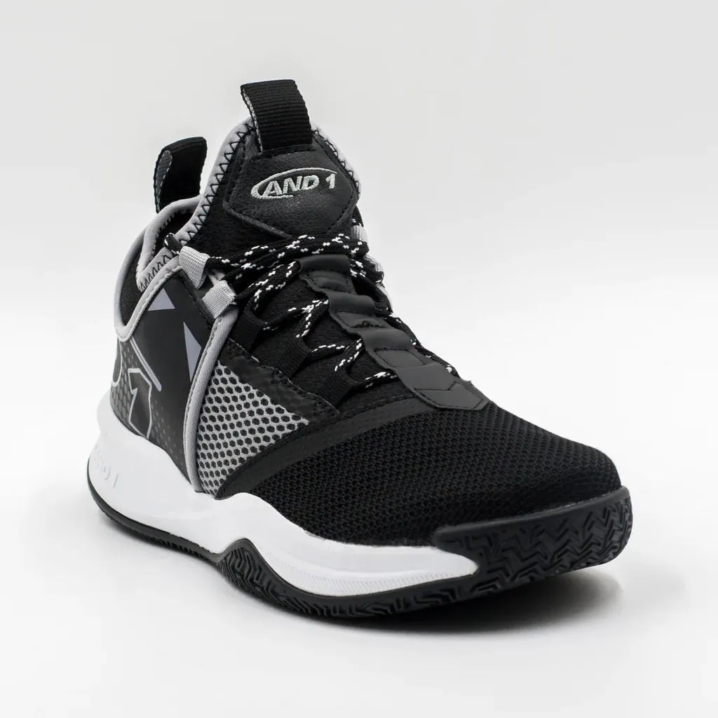 AND-1 MEN'S CHARGE BLACK BASKETBALL SHOES