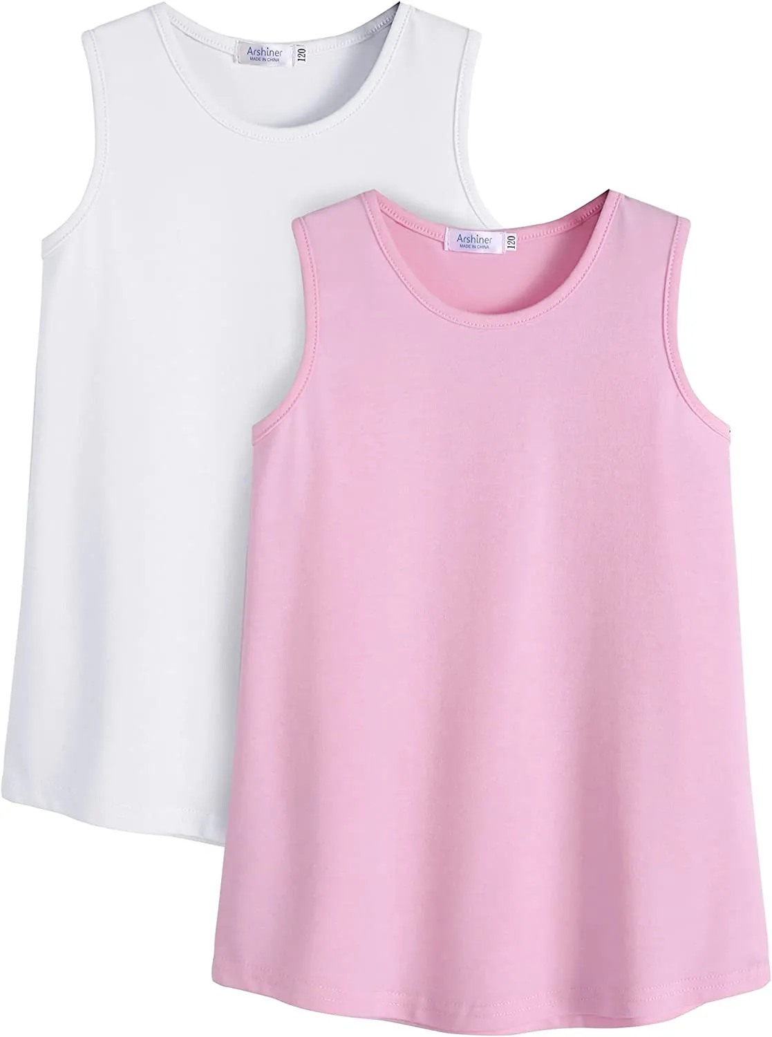 Arshiner Girls Boys Athletic Tank Tops Sleeveless Sport Shirt for Kids Loose Summer Clothes for Casual/Tennis/Workout/Runnnig