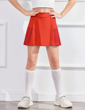 Arshiner Girl's Sport Skirts with Shorts Athletic Pleated Skorts