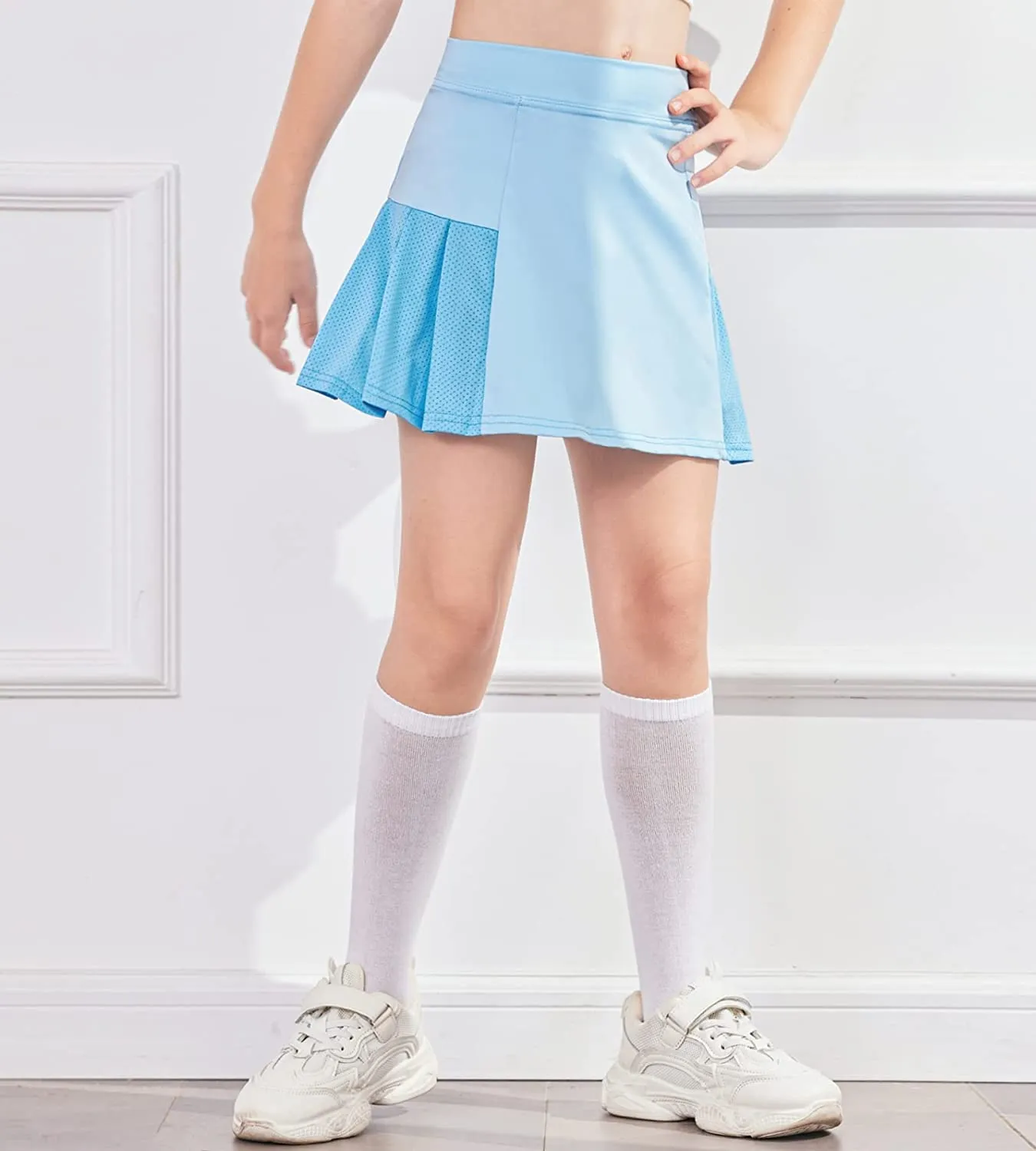 Arshiner Girl's Sport Skirts with Shorts Athletic Pleated Skorts