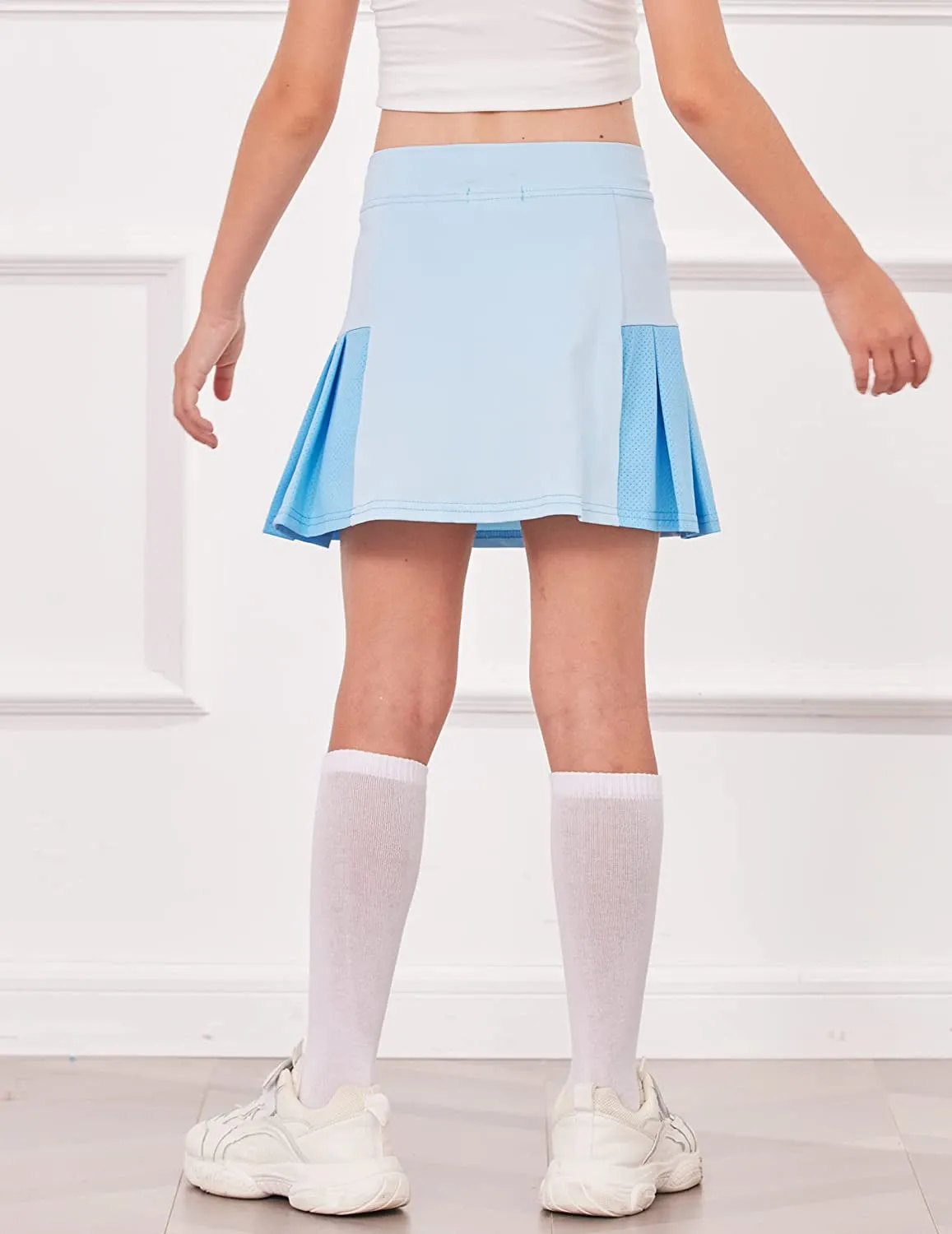 Arshiner Girl's Sport Skirts with Shorts Athletic Pleated Skorts