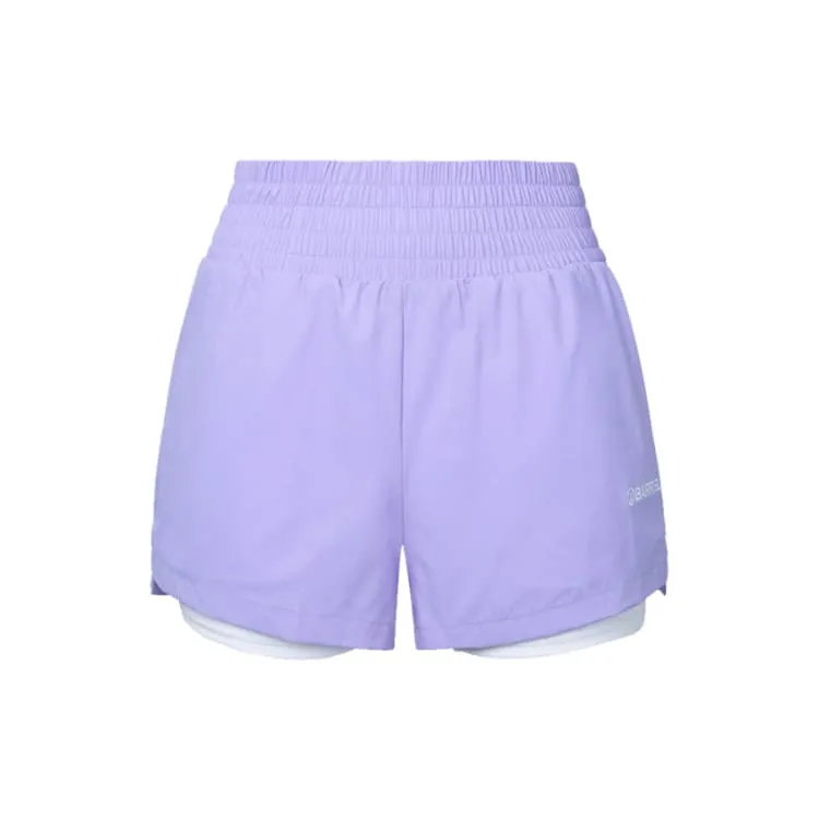 Barrel Women Essential HW Leggings Shorts-LAVENDER