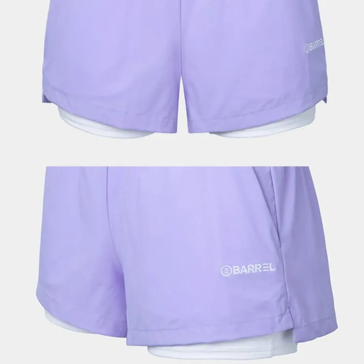 Barrel Women Essential HW Leggings Shorts-LAVENDER