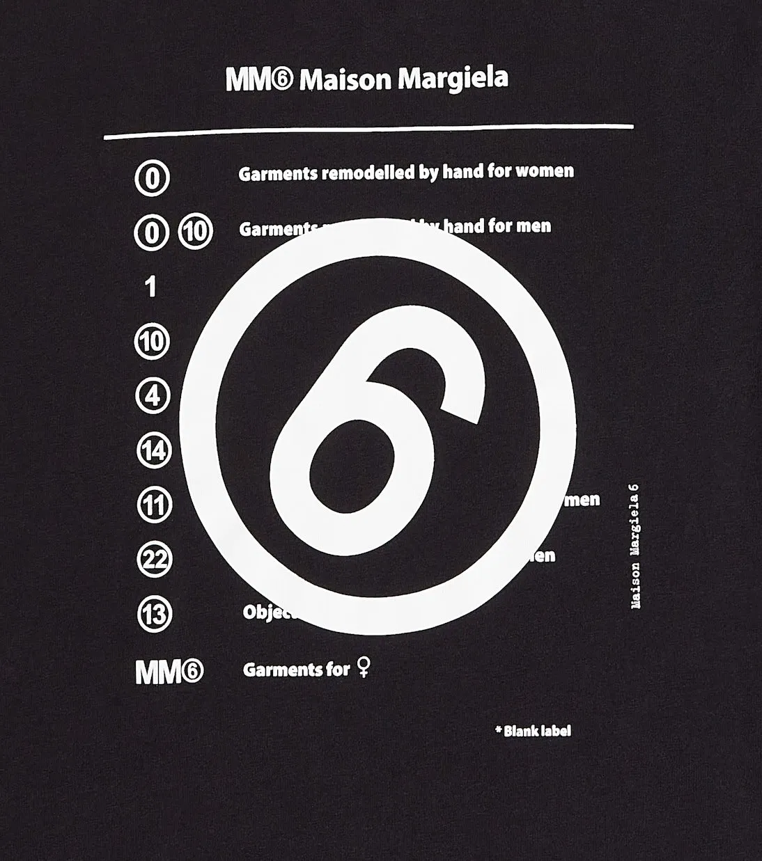 Cotton jersey T-shirt with Mm6 Maison Margiela Kids print, black