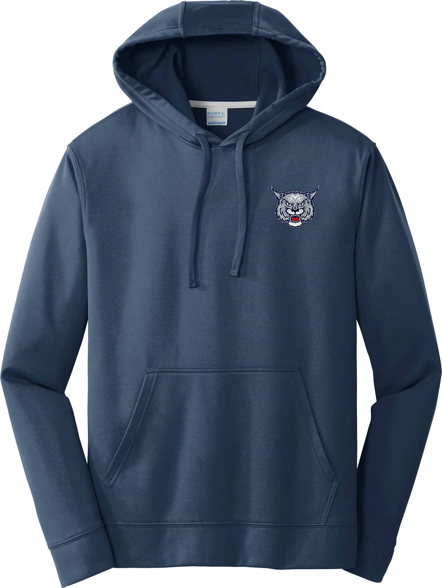 CT Bobcats Performance Fleece Pullover Hooded Sweatshirt