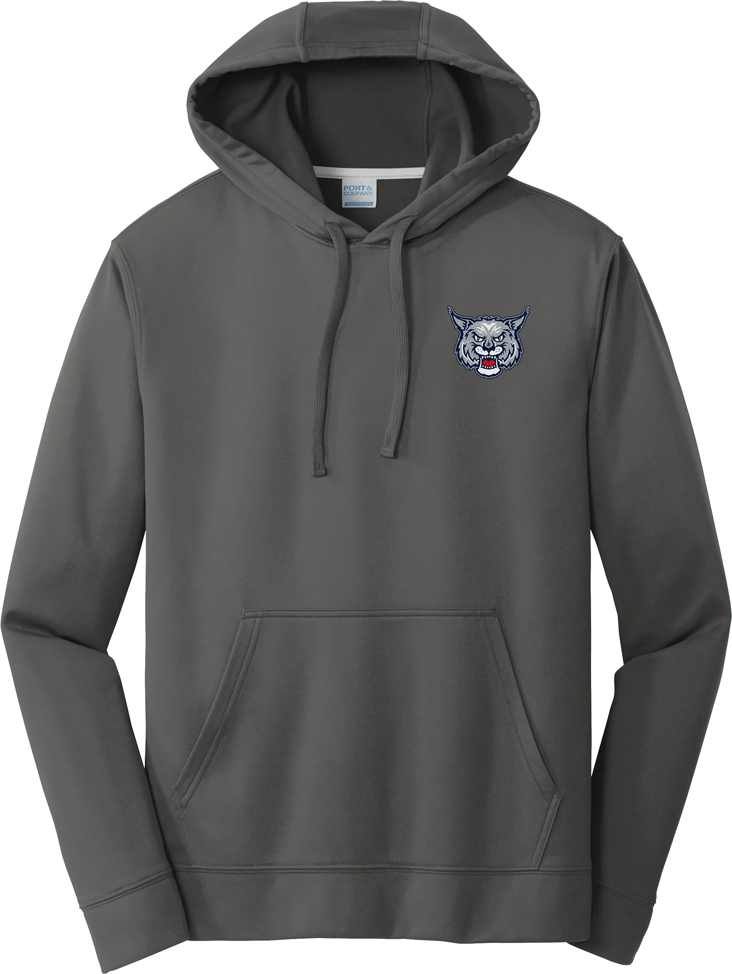 CT Bobcats Performance Fleece Pullover Hooded Sweatshirt