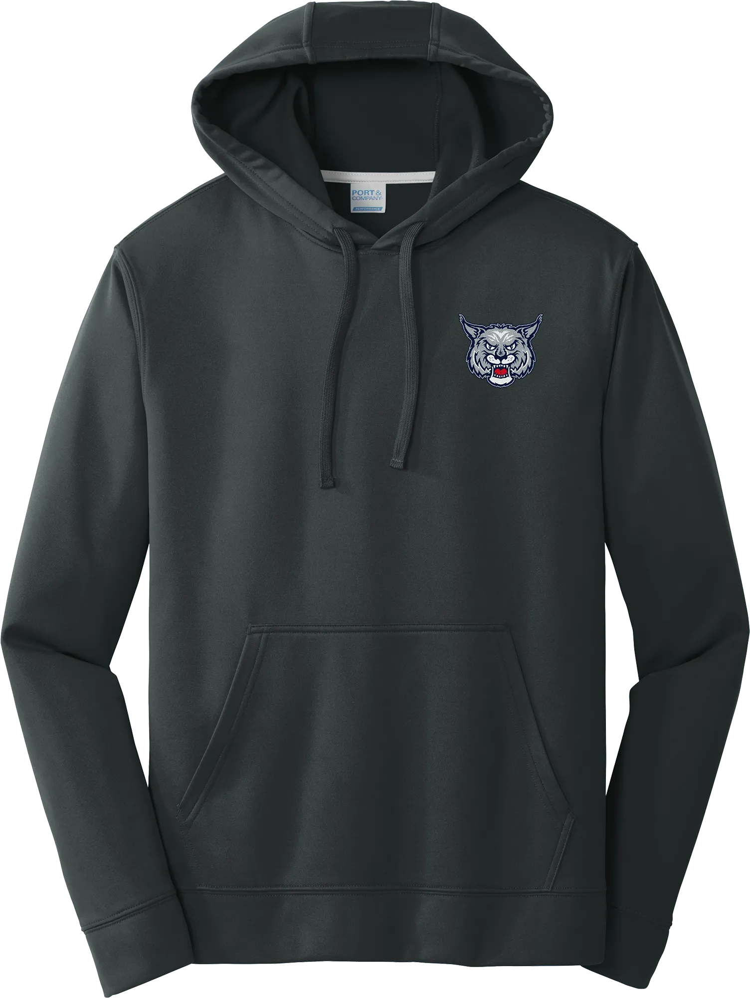 CT Bobcats Performance Fleece Pullover Hooded Sweatshirt