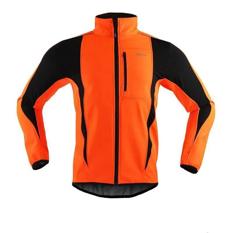 Cycling Jacket Winter Warm Up Thermal Fleece