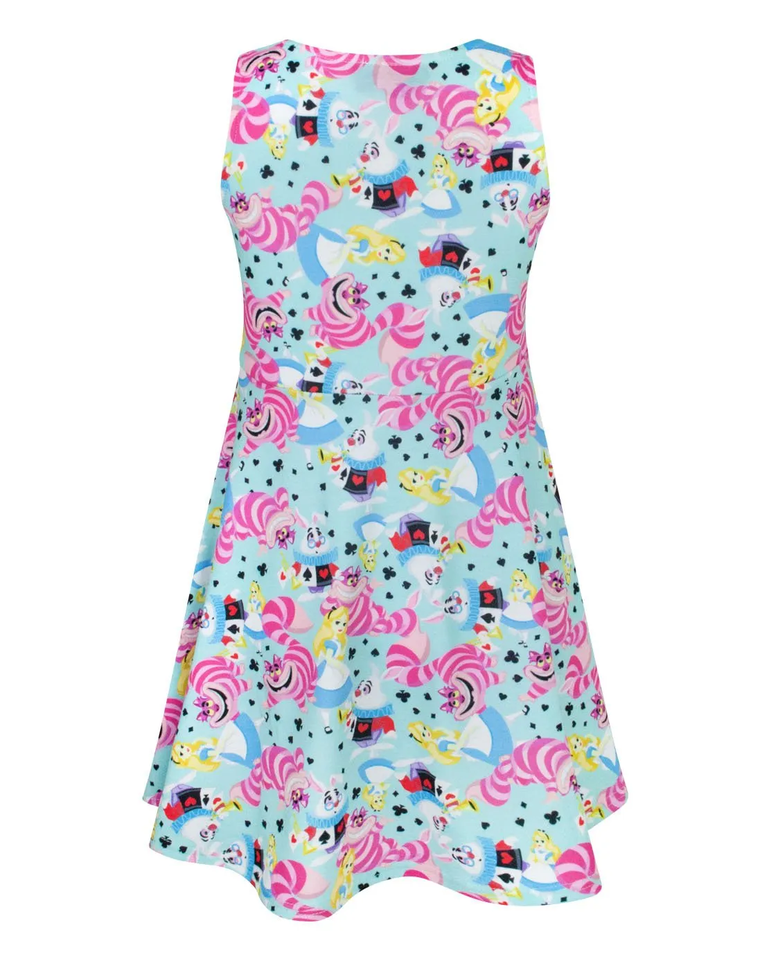 Disney Girls Blue Short Sleeve Skater Dress