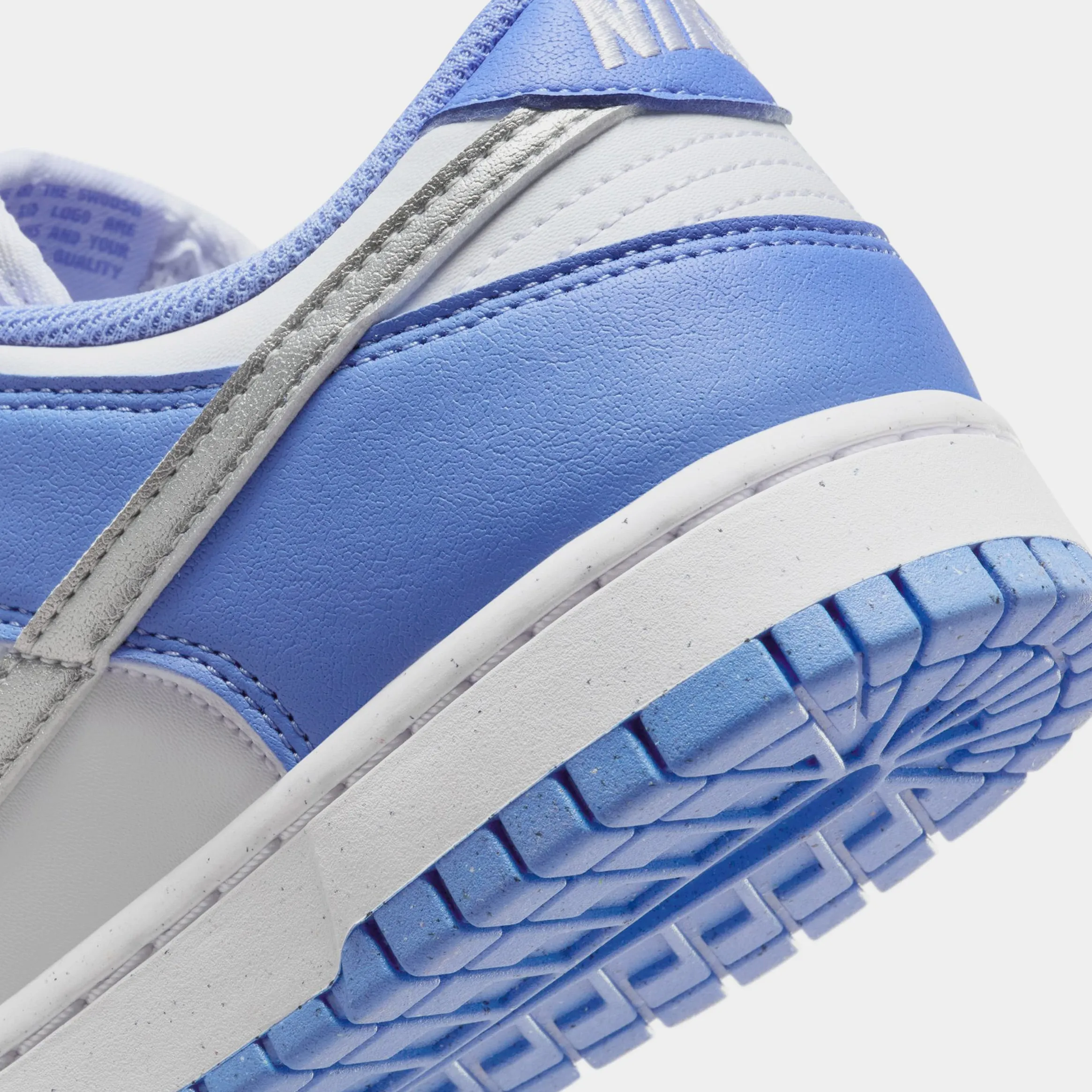 Dunk Low Next Nature Womens Basketball Shoes (Royal Pulse/White/Metallic Silver)