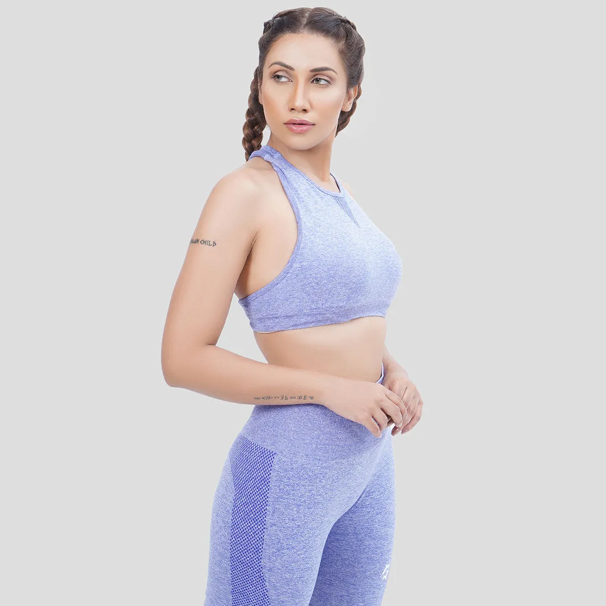 Edge Seamless Sports Bra (Blue)