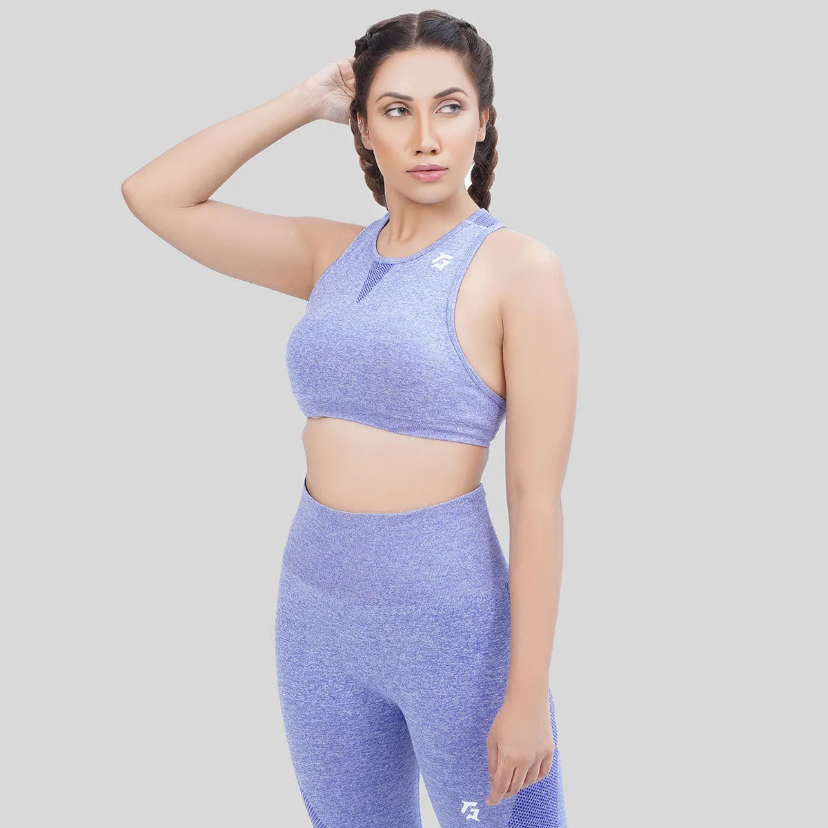 Edge Seamless Sports Bra (Blue)