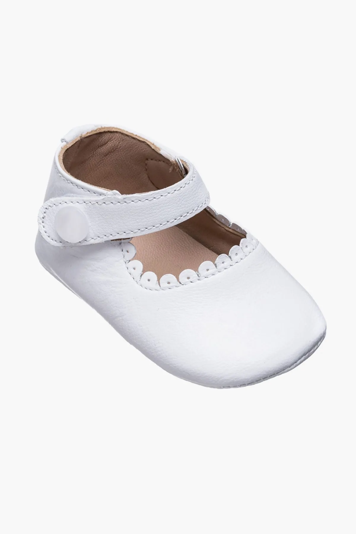 Elephantito Mary Jane Baby Shoes - White