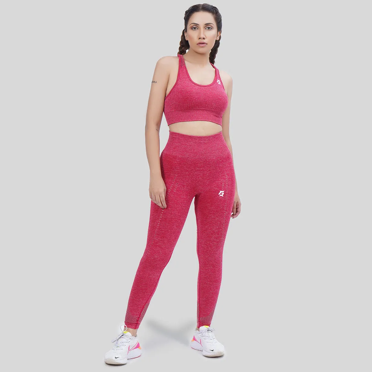 Excel Seamless Sports Bra (Red)