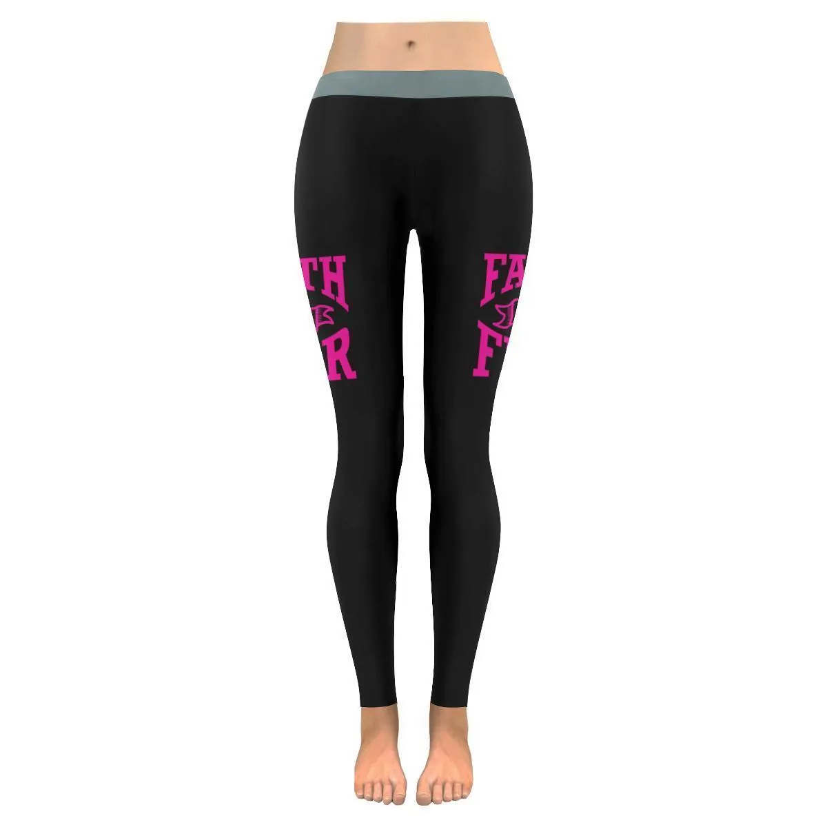 Faith Over Fear Funny Christian Jesus Faith Upf40  Womens Leggings - Christian Leggings For Women