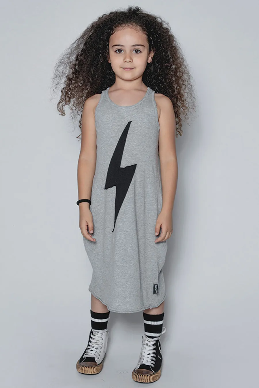 Girls Dress Nununu Bolt Patch Tank