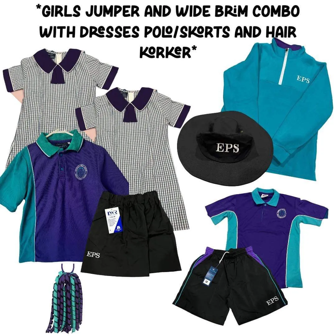 Girls Kindy Pack #11 COMBO - Dresses, Polo, Skorts, Hat, Sports Uniform, Hair Korker and Jumper