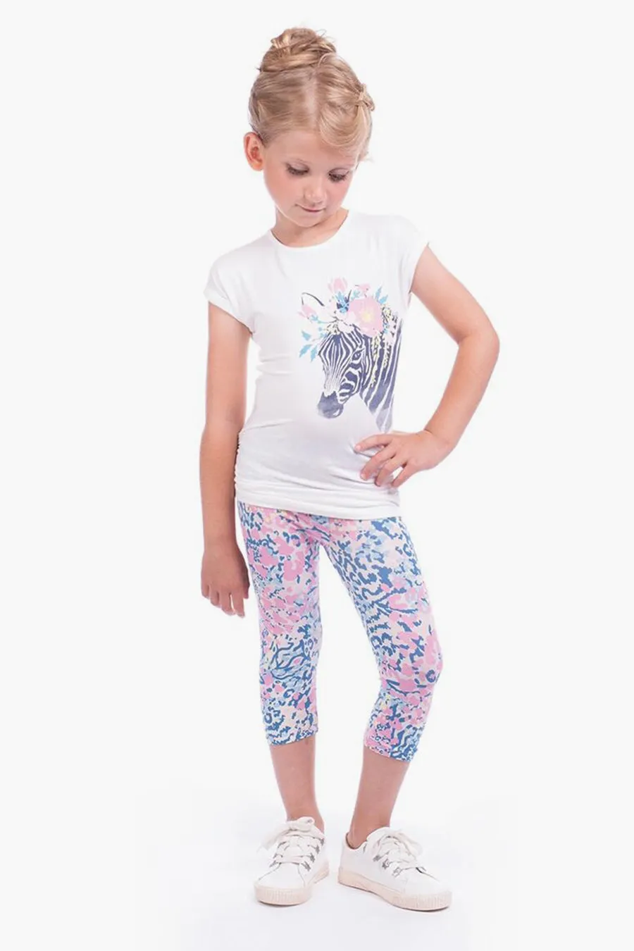 Girls Shirt Imoga Amita Zebra Oatmeal