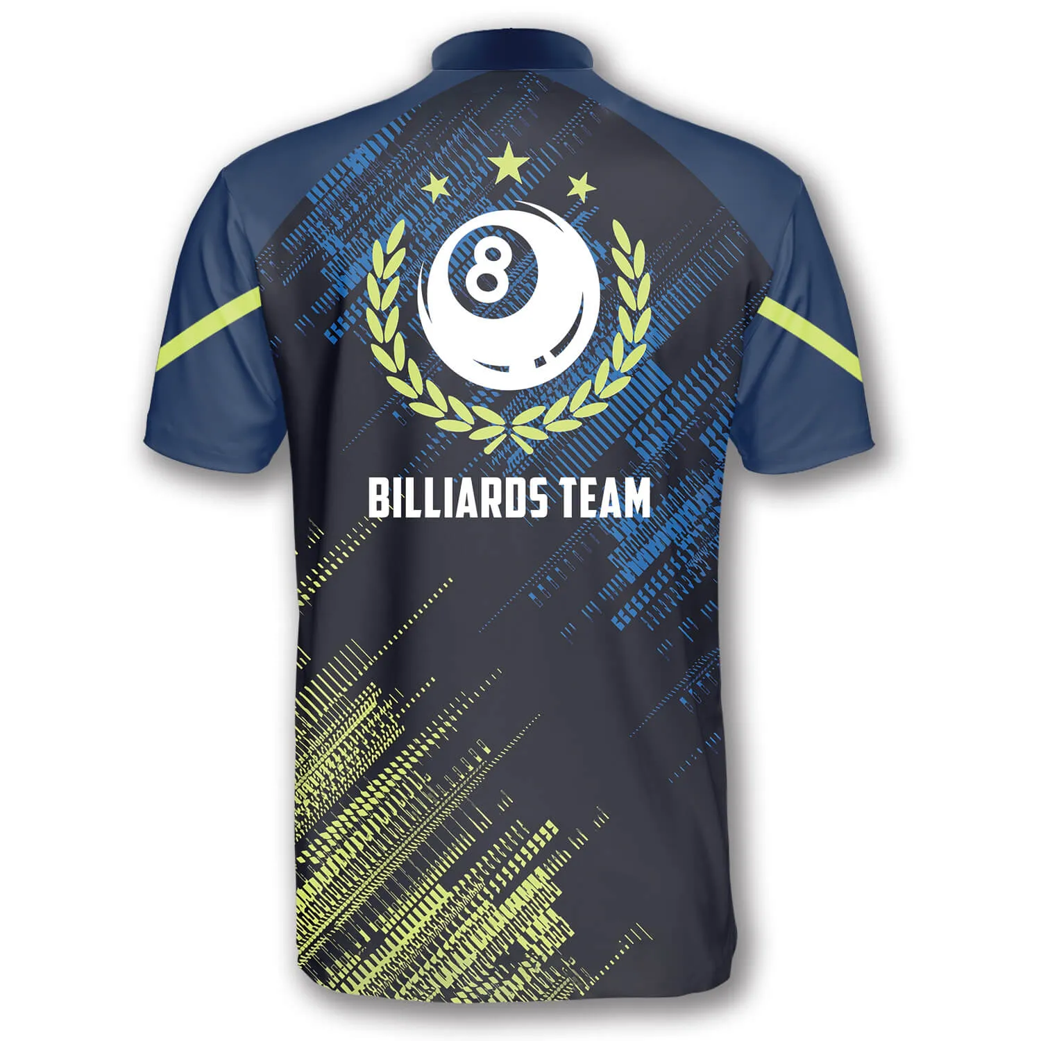 Green Blue Sports Style Custom Billiard Jerseys for Men, Personalized Name Billiard Shirt, Billiard for Men