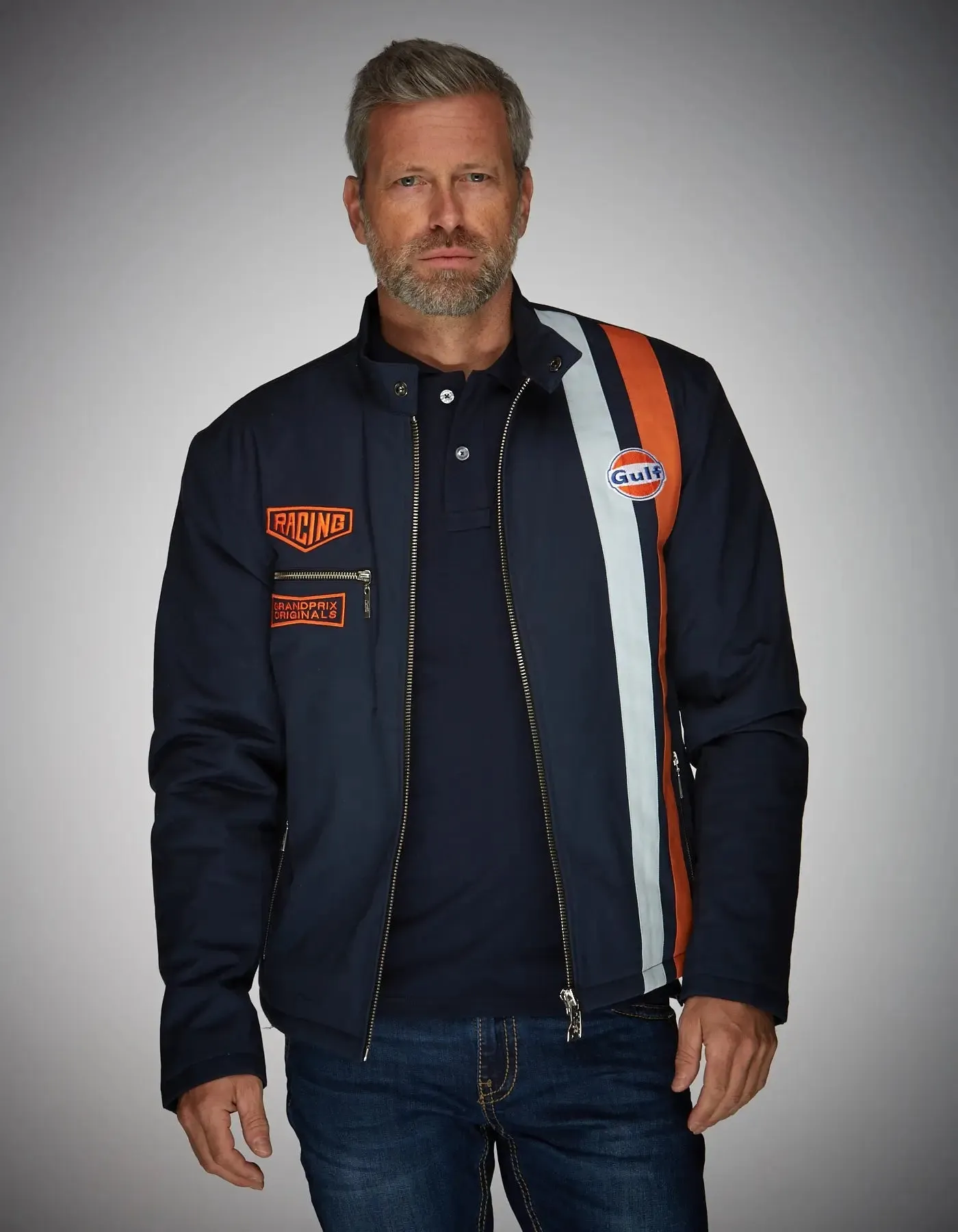 Gulf Roadmaster Cotton Jacket in Navy