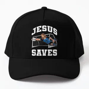 Jesus Saves - Soccer Goal Cap