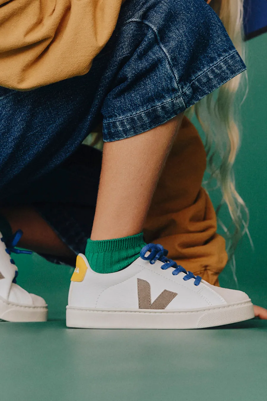 Kids Shoes Veja Esplar Lace - Moonrock Tonic