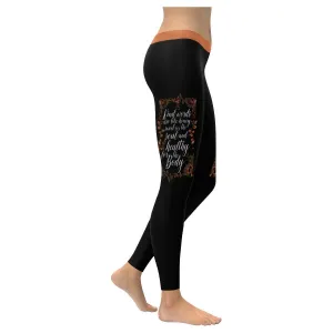 Kind Word Are Honey Sweet For Soul Healthy For Body Soft Leggings For Women Cute - Christian Leggings For Women