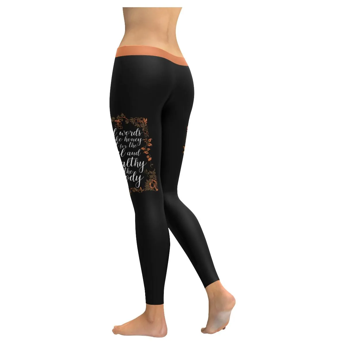 Kind Word Are Honey Sweet For Soul Healthy For Body Soft Leggings For Women Cute - Christian Leggings For Women