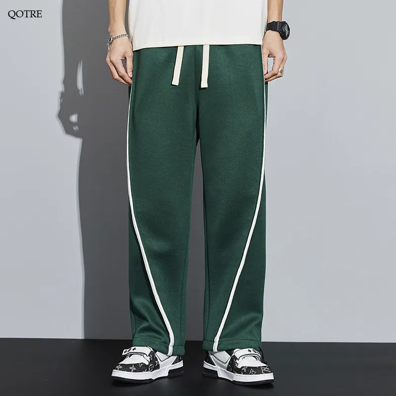 Knitted Sports Loose Fit Drawstring Tapered Sweatpant