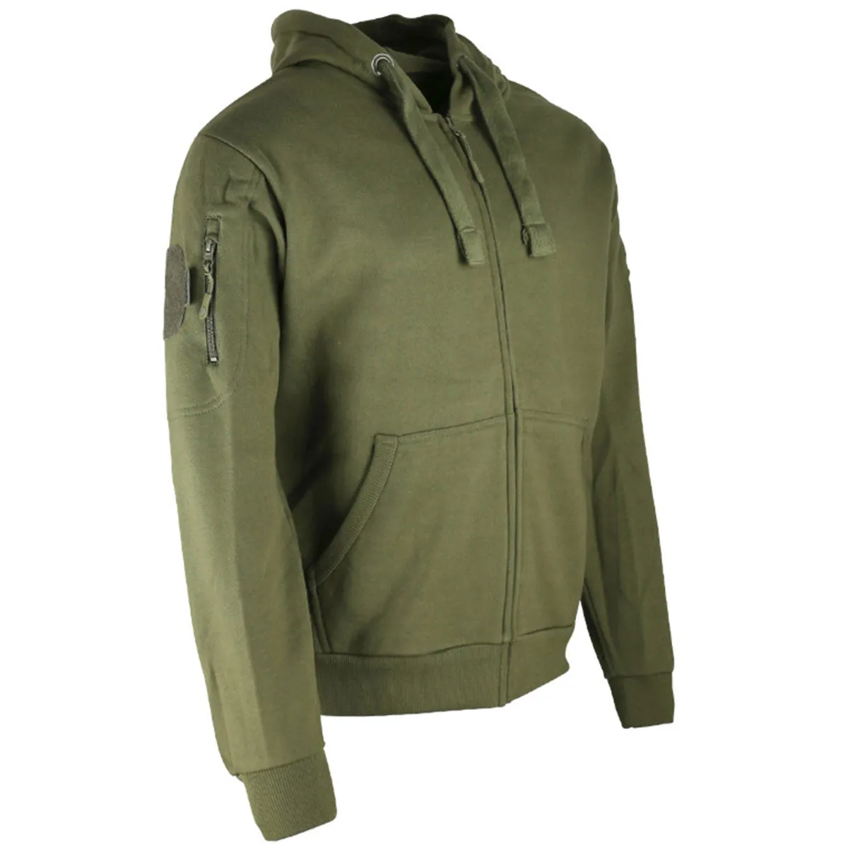 Kombat Spec-Ops Zipped Hoodie Olive Green