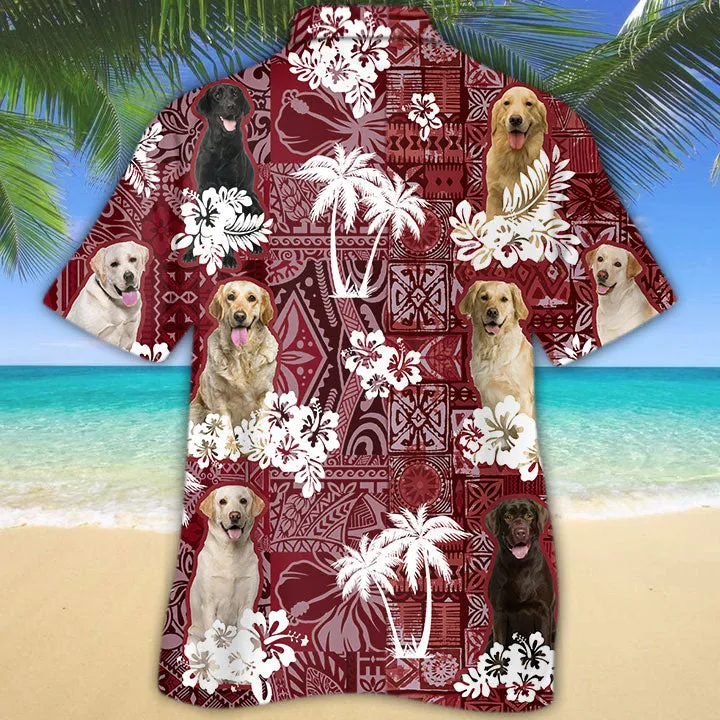 Labrador Retriever Hawaiian Shirt, Dog Hawaii Shirt Short Sleeve for Men Women