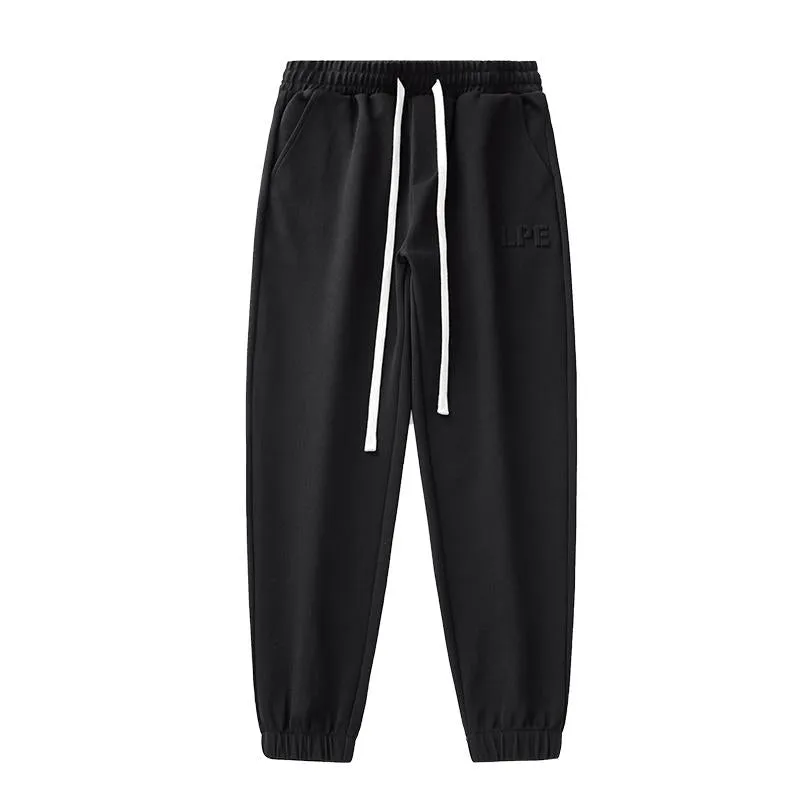 Letter Versatile Casual Print Cropped Tapered Sports Harem Sweatpant