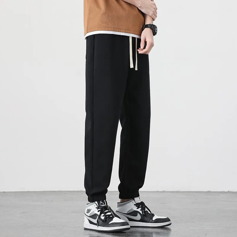 Letter Versatile Casual Print Cropped Tapered Sports Harem Sweatpant