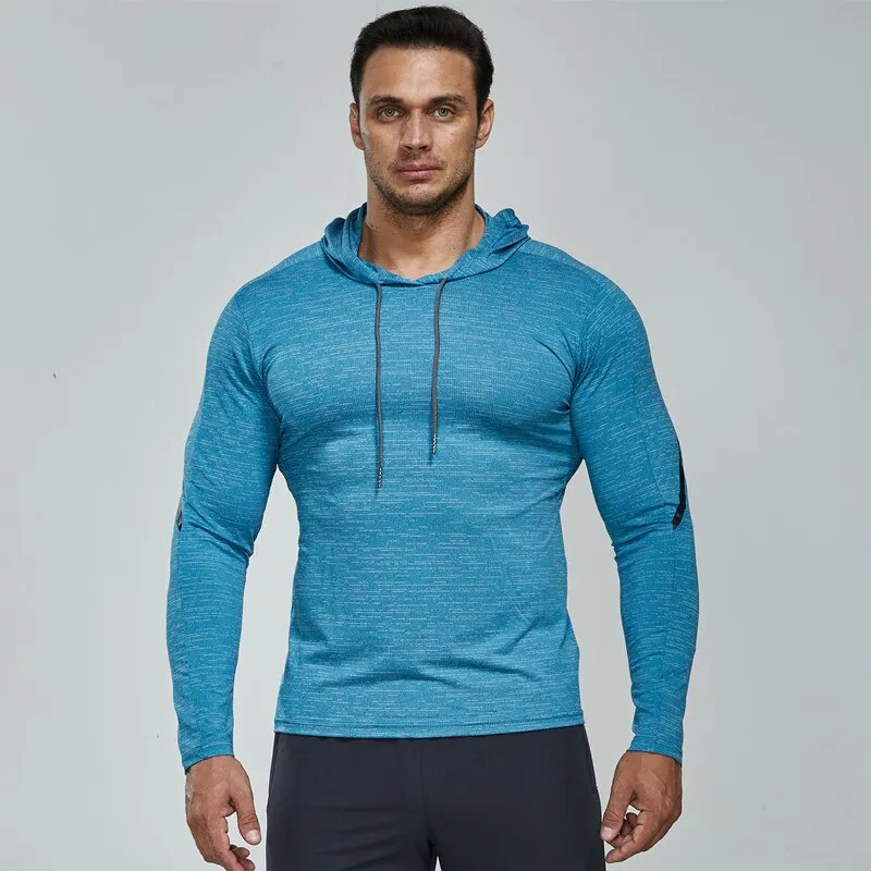 Men Cycling Jersey Sports Hoodies Fitness Shirts Gym Clothing Compression T-shirt Sportswer Boy Running Jacket Male Rashguard