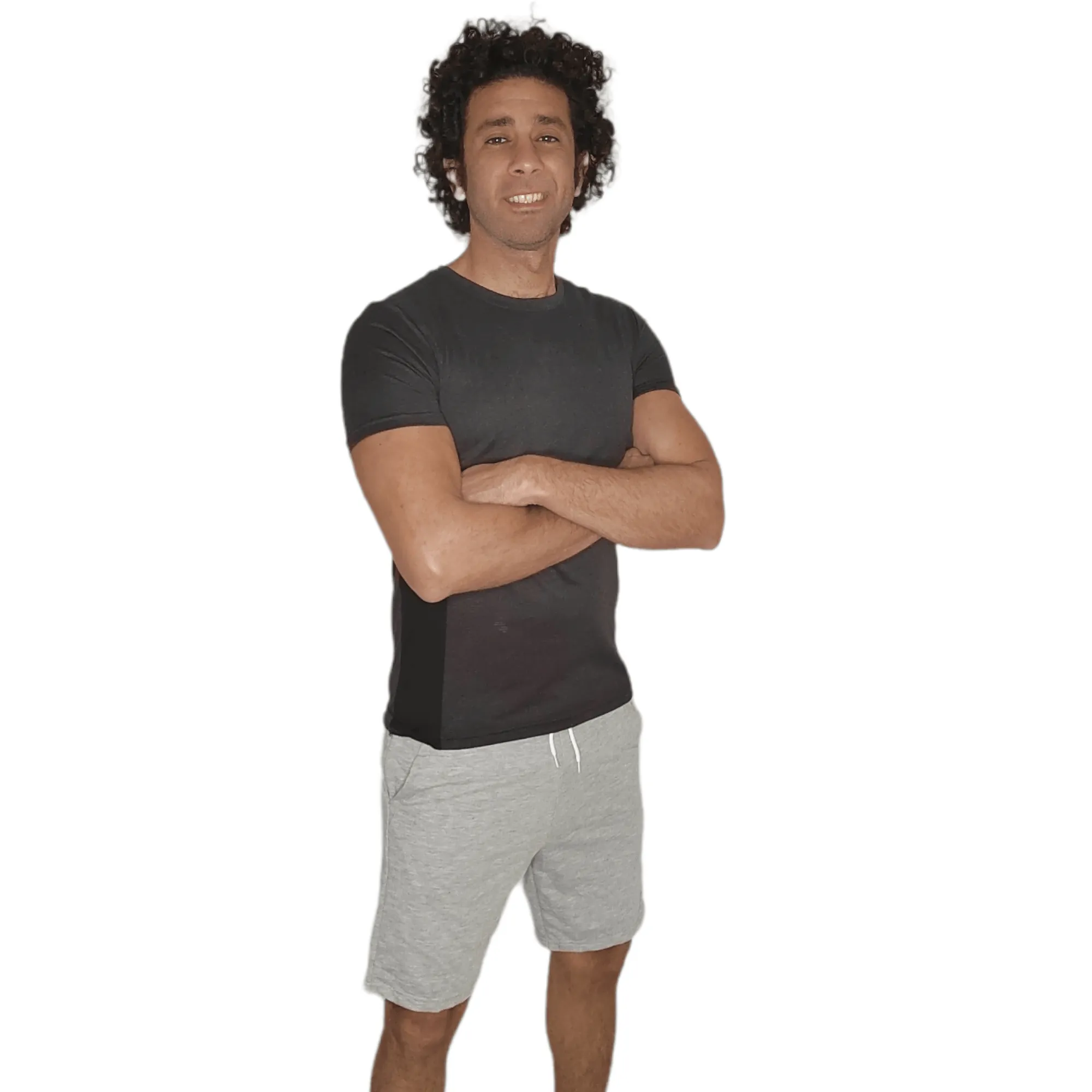 Men Slim-Fit Sports Tshirt - Dark Grey