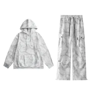 Men's 2 pcs Hoodie set outfit Sweatshirt and Sweatpants