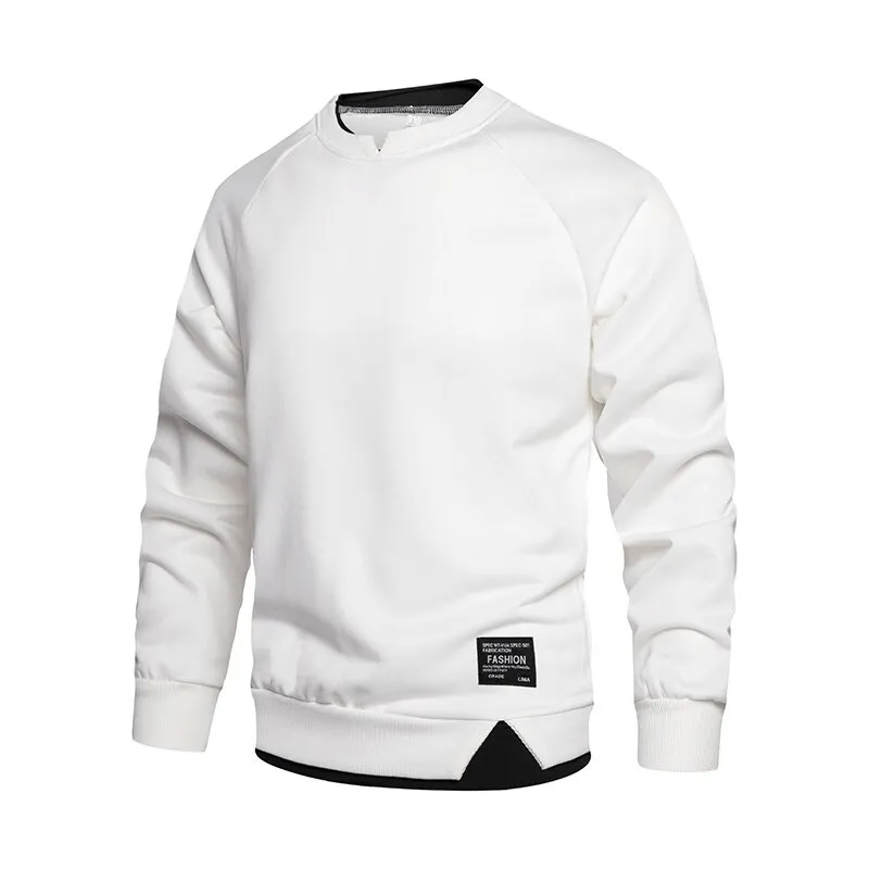 Men's Fake Two-Piece Sweatshirt / Sports Long Sleeves Solid Clothes - SF0300