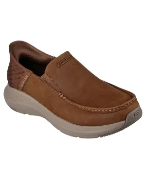 Men's Relaxed Slip-on Sneakers - Parson - Oswin Open Toe Slip-on Casual Sneakers by Finish Line Skechers ,  brown