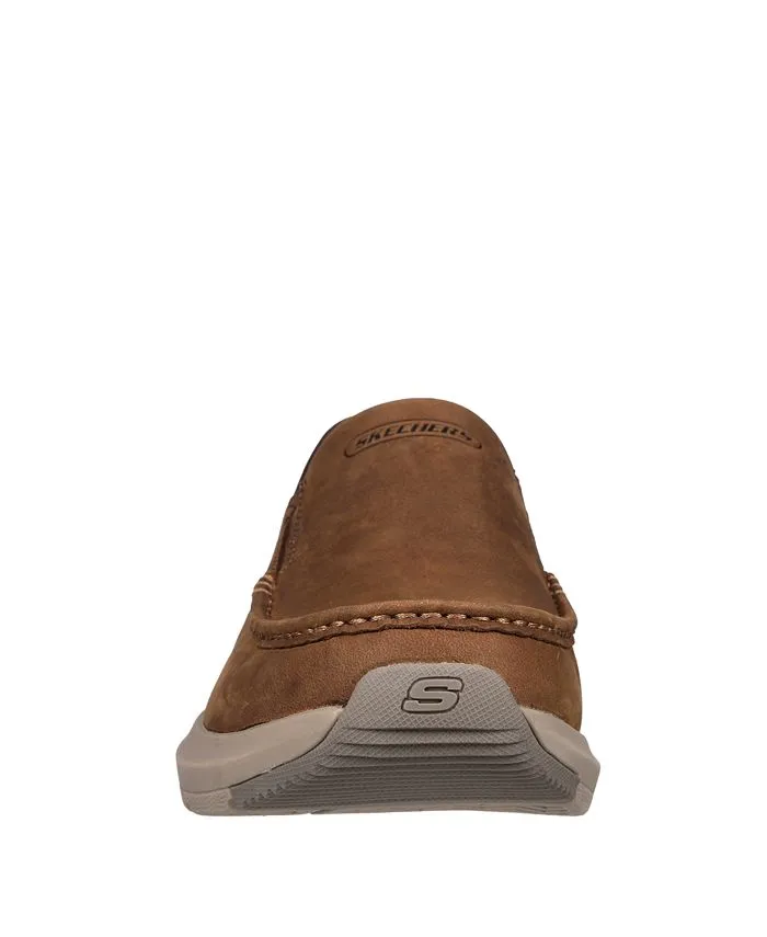 Men's Relaxed Slip-on Sneakers - Parson - Oswin Open Toe Slip-on Casual Sneakers by Finish Line Skechers ,  brown