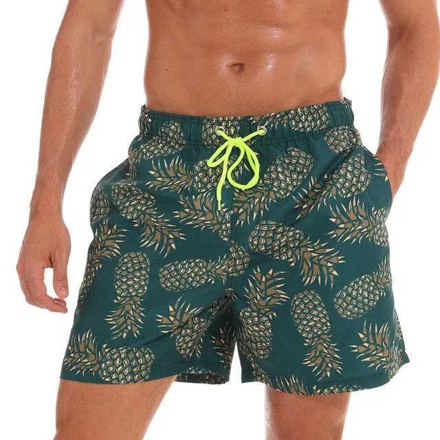 Men's Sports Short Swimming Boxer Trunks Bathing Suits Swimwear