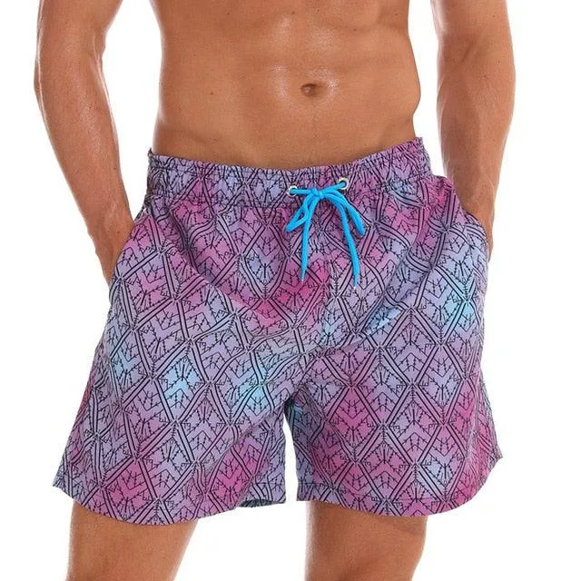 Men's Sports Short Swimming Boxer Trunks Bathing Suits Swimwear