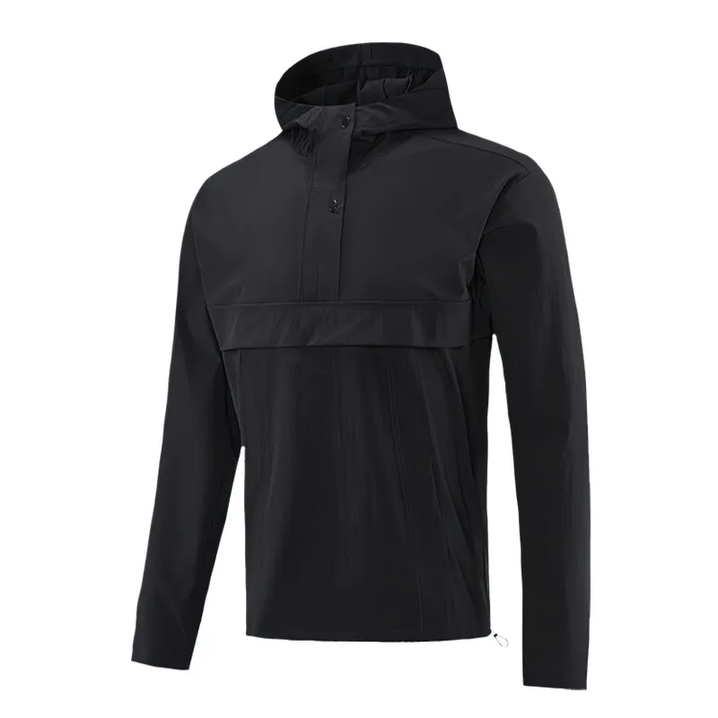 Men's Windproof Waterproof Sports Sweatshirt with Hood for Training - SF0891